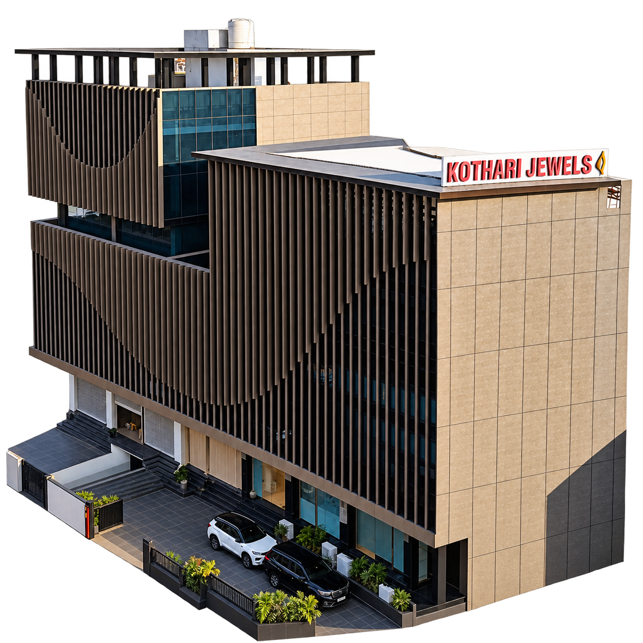 The KOTHARI JEWELS building in Jaipur