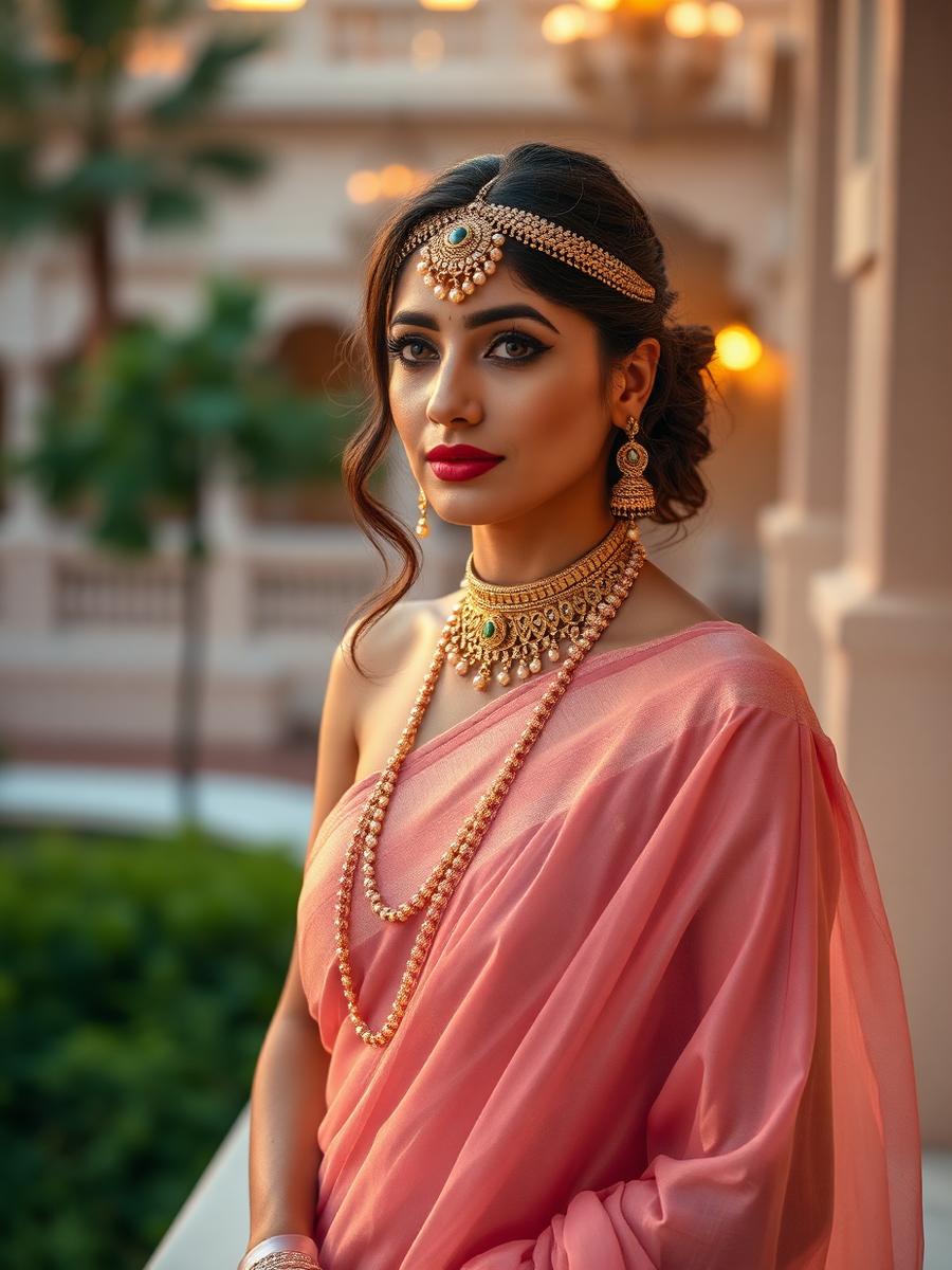 In Blush — Jadau haar with baroque pearls